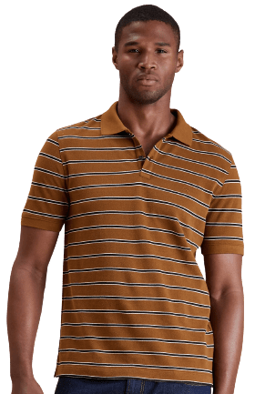 Banana Republic Factory Men's Slim Monogram Pique Polo for $15 + free shipping w/ $50