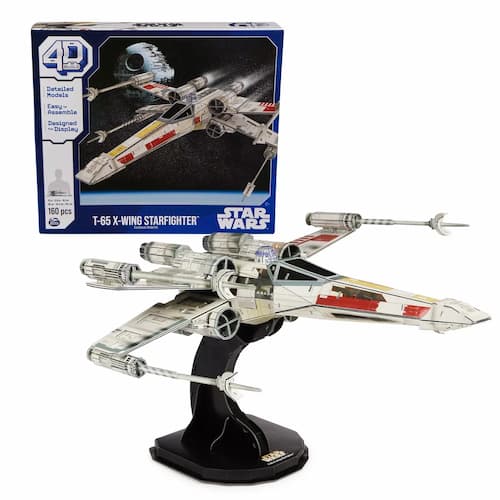 4D BUILD - Star Wars T-65 X-Wing Starfighter Model Kit Puzzle 160pc