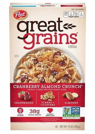 Great Grains Cranberry Almond Crunch Cereal only $2.84 shipped!