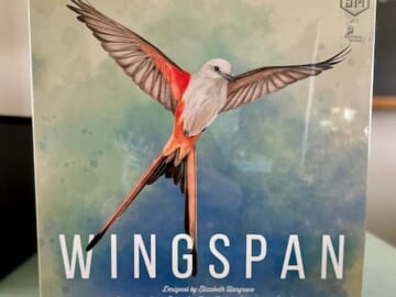 Wingspan Board Game on dresser