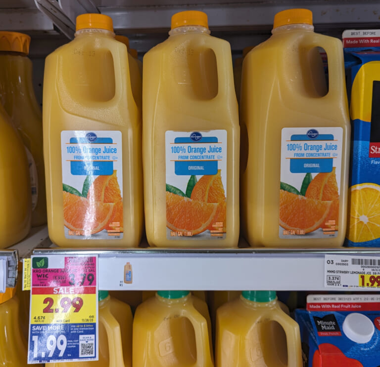 Kroger Orange Juice Is Only $1.99 After Coupon