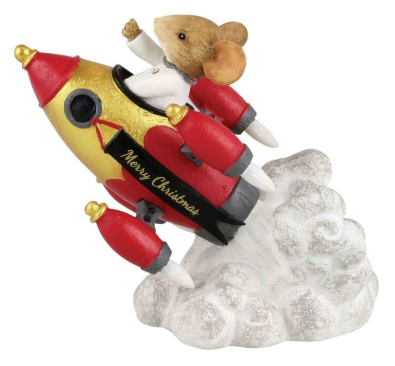 Enesco Tails with Heart FAO Schwarz Mouse to the Moon Figurine for $6 + free shipping