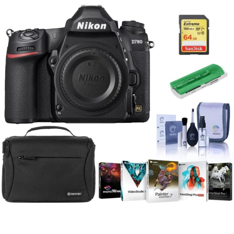 Nikon D780 FX-Format DSLR Camera Body w/ Software Package + Bundle for $1,897 + free shipping