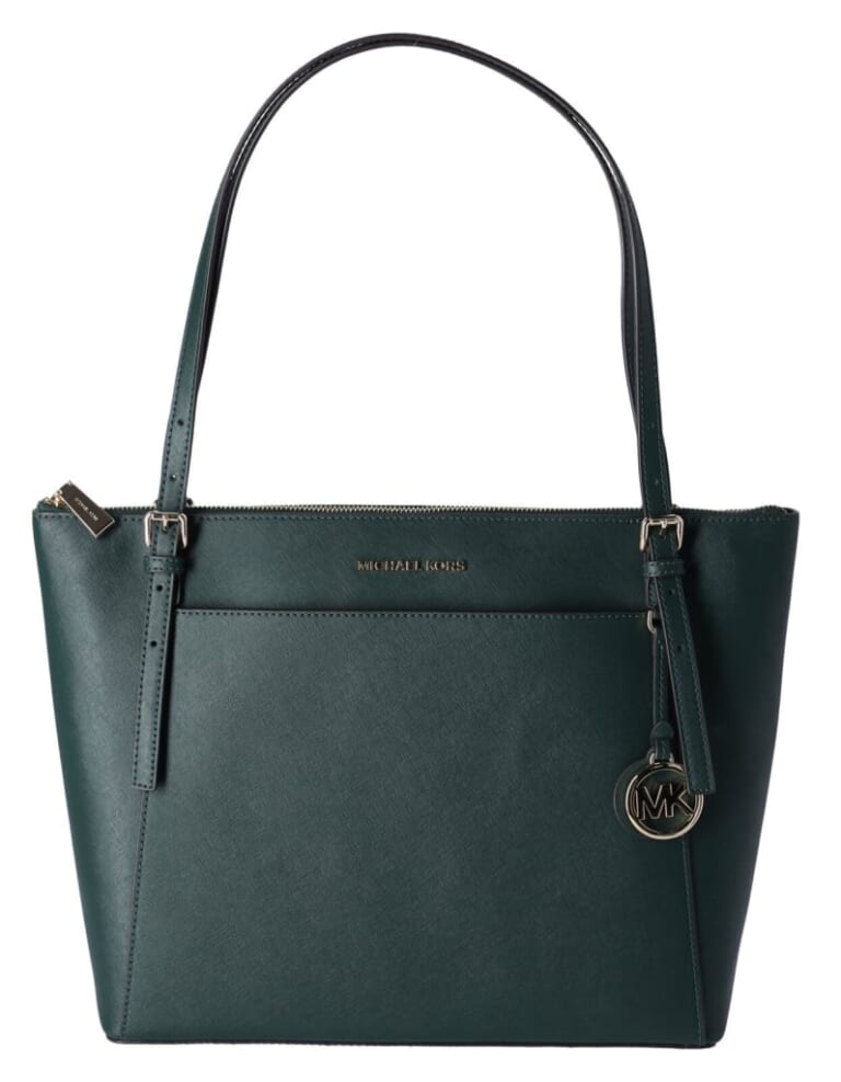 Michael Kors Voyager Large East West Leather Tote Bag for $100 + free shipping