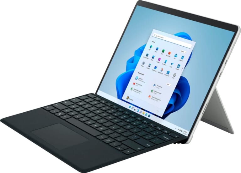 Microsoft Surface Pro 8 11th-Gen. i5 128GB 13" Windows 11 Tablet w/ Keyboard for $636 + free shipping