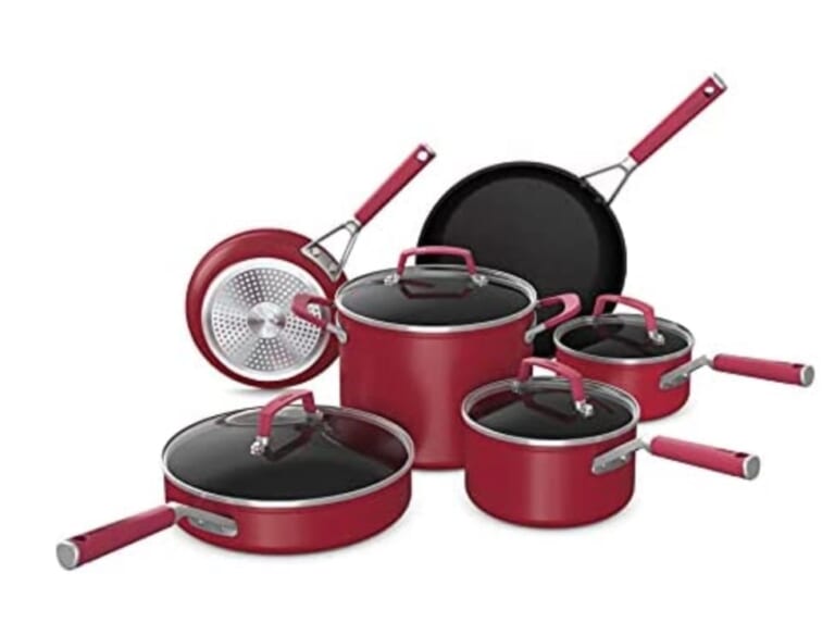 Ninja C29500 Foodi NeverStick Vivid 10-Piece Cookware Set