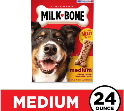 Milk-Bone Original Dog Biscuit Treats (Medium), 24-Oz as low as $1.43 After Coupon (Reg. $3.74) + Free Shipping