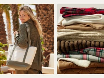 Land’s End | 60% Off Totes & Throws | Today Only!