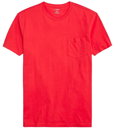 J.Crew Factory Men's Cotton Washed Jersey Pocket Tee for $6 + free shipping