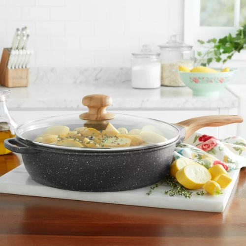 Walmart Black Friday! The Pioneer Woman 4-Qt Jumbo Frying Pan $18 – Charcoal or Linen