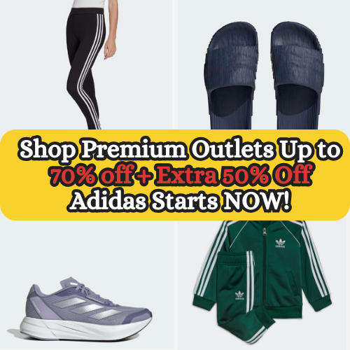 Shop Premium Outlets Up to 70% off + Extra 50% Off Adidas Starts NOW!