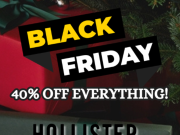 Hollister Black Friday LIMITED TIME! 40% OFF EVERYTHING