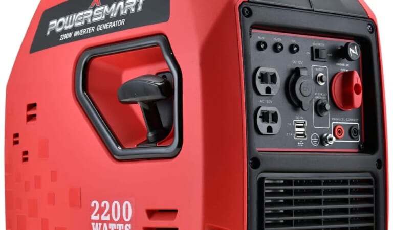 PowerSmart 2,200W Super Quiet Gasoline-Powered Generator for $340 + free shipping