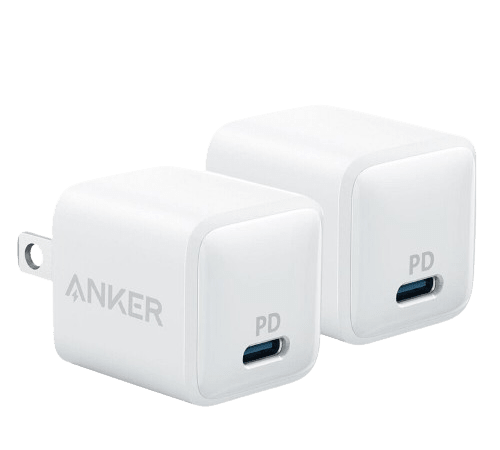 Certified Refurb Anker PowerPort PD Nano 20W USB-C Wall Charger 2-Pack for $16 + free shipping