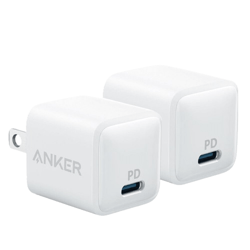 Certified Refurb Anker PowerPort PD Nano 20W USB-C Wall Charger 2-Pack for $16 + free shipping