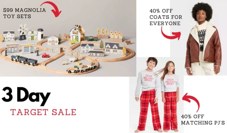 Target 3-Day Black Friday Deals | 40% off PJ’s, Jackets, Boots & More