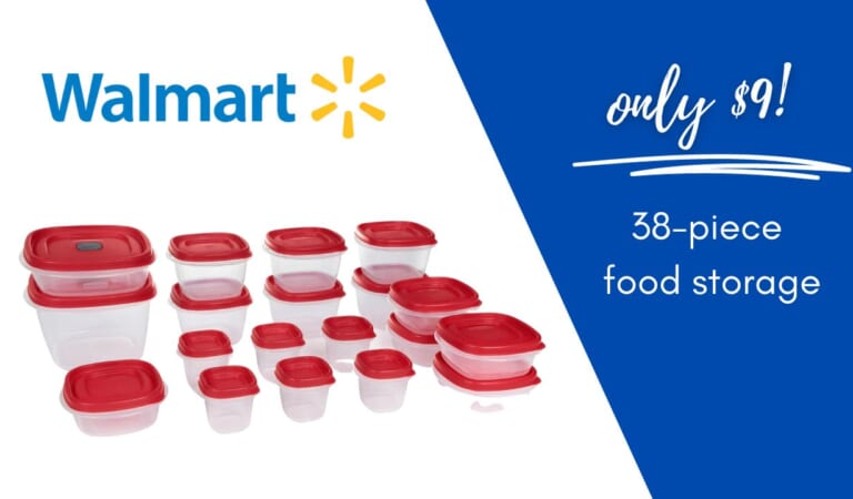 38-Piece Rubbermaid Food Storage only $9 at Walmart