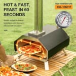 Gas and Wood Pellet Outdoor Pizza Oven with 13-inch Pizza Stone $89.99 After Code + Coupon (Reg. $150) + Free Shipping