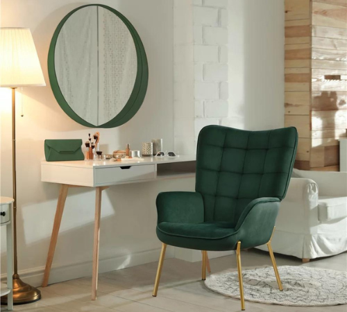 Embrace the allure of timeless design and luxurious comfort with this Modern Velvet Upholstered Accent Chair, Green for just $101 Shipped Free (Reg. $172.99)