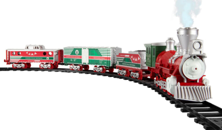 Lionel Trains 29-Piece North Pole Express Holiday Train Set for $50 + free shipping