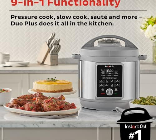 Instant Pot Duo Plus 6-Quart Whisper Quiet 9-in-1 Electric Pressure Cooker $79.95 Shipped Free (Reg. $150)