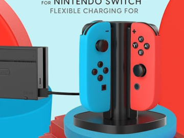 Amazon Black Friday! Joy-Con Charger Dock For Nintendo Switch Gaming Controllers $9.99 (Reg. $20) – 4.5K+ FAB Ratings!