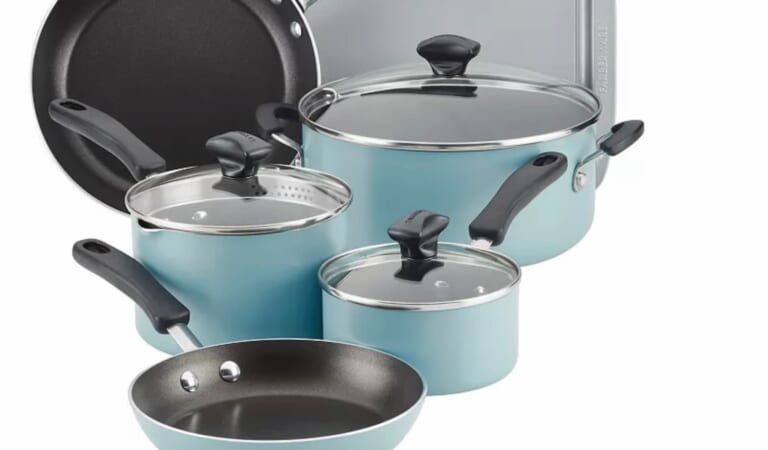 Farberware Cookstart 15-Piece DiamondMax Nonstick Cookware Set only $38.24 shipped (Reg. $120!)