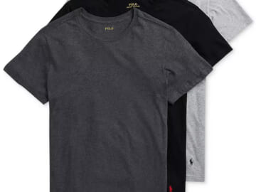 Polo Ralph Lauren Men's Classic T-Shirt 3-Pack for $32 + free shipping