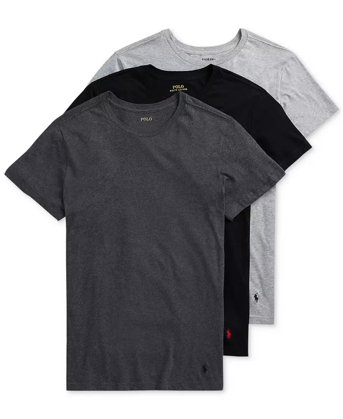 Polo Ralph Lauren Men's Classic T-Shirt 3-Pack for $32 + free shipping