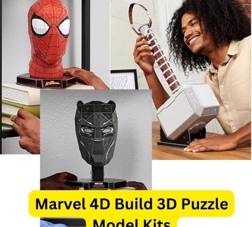 Marvel 4D Build 3D Puzzle Model Kits with Stand from $6.39 (Reg. $15) – Thor Hammer, Spider Man & Black Panther