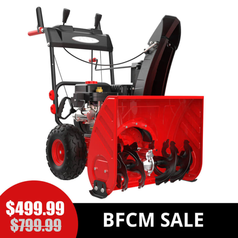 PowerSmart 24'' Electric Start 212cc 2-Stage Gas Snow Blower for $500 + free shipping