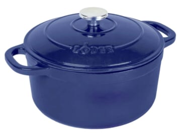Lodge Cast Iron 5.5 Quart Enameled Dutch Oven for $40 + free shipping