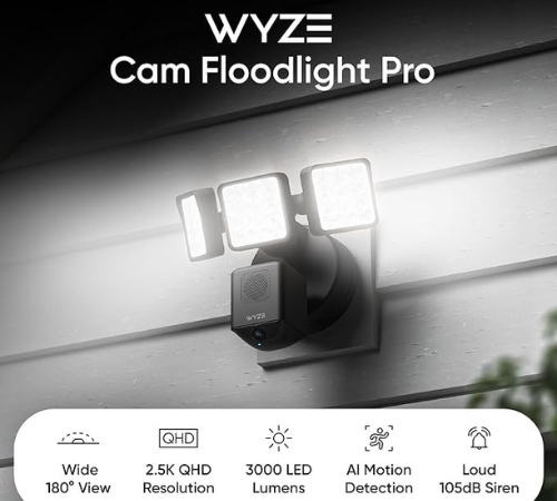 Amazon Black Friday! Wyze Floodlight Camera Pro $99.98 Shipped Free (Reg. $150) – Black or White