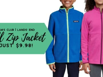 Lands’ End Kids’ Full-Zip Fleece Just $9.98!