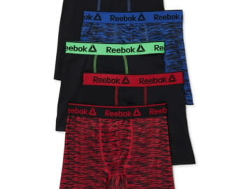 Reebok Boys' Performance Boxer Briefs 5-Pack for $5 + free shipping w/ $35