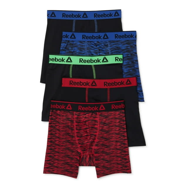 Reebok Boys' Performance Boxer Briefs 5-Pack for $5 + free shipping w/ $35