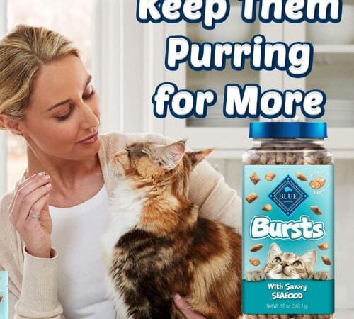 Amazon Cyber Monday! Blue Buffalo Bursts Crunchy Cat Treats, Seafood as low as $3.43/Tub when you buy 4 (Reg. $11.49) + Free Shipping