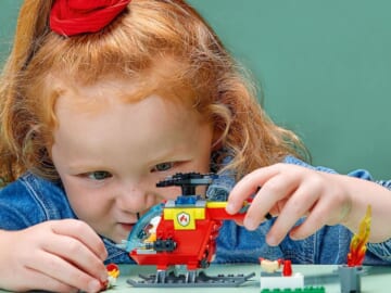 LEGO City Fire Helicopter Building Kit, 53-Piece $6 (Reg. $10)