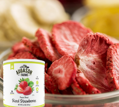 Augason Farms 18-Serving Freeze Dried Sliced Strawberries $17.98 (Reg. $35) – $1/Serving – Up to a 30 Year Shelf Life!