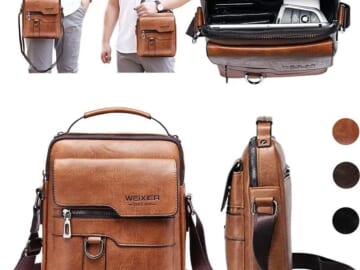 PunkTrendy Men's Vintage Shoulder Bag for $10 + $6 s&h