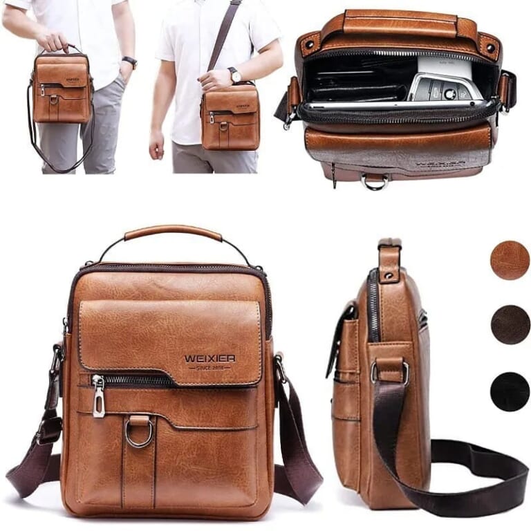 PunkTrendy Men's Vintage Shoulder Bag for $10 + $6 s&h