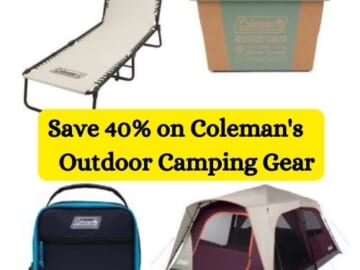 Save 40% on Coleman’s Outdoor Camping Gear from $6.47 After Code (Reg. $12)