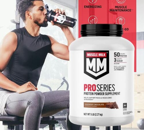 Muscle Milk Pro Series 50g Protein Powder, 5-Pound (Knockout Chocolate) as low as $23.19 After Coupon (Reg. $66.39) + Free Shipping