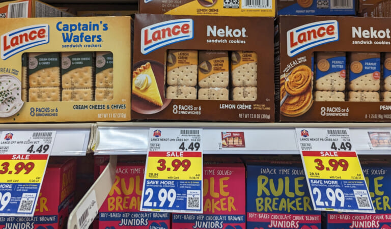 Lance Sandwich Crackers Are Just $2.99 At Kroger (Regular Price $4.49)