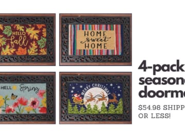 QVC | 4 Coir Seasonal Doormats For $54.98 Shipped Or Less!