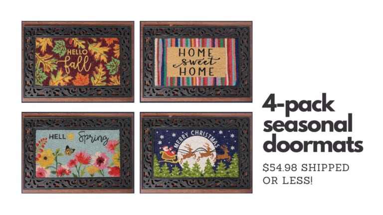 QVC | 4 Coir Seasonal Doormats For $54.98 Shipped Or Less!