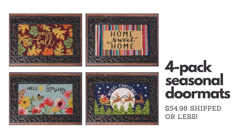 QVC | 4 Coir Seasonal Doormats For $54.98 Shipped Or Less!