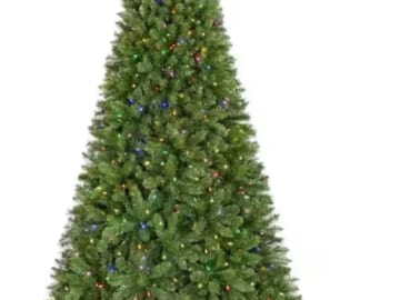 7.5 ft. Pre-Lit LED Brookside Pine Artificial Christmas Tree