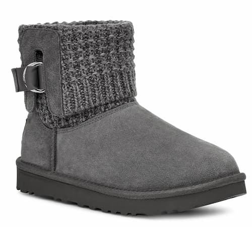 UGG Classic Solene Mini Bootie in Gray