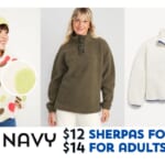 Old Navy | $14 Sherpa Jackets for Adults & $12 for Kids!